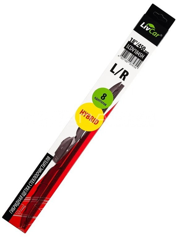 Щетка стеклоочистителя гибридная LIVCAR 450мм (18")